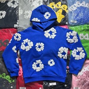 Denim Tears The Cotton Wreath Hoodie ‘Royal Blue’